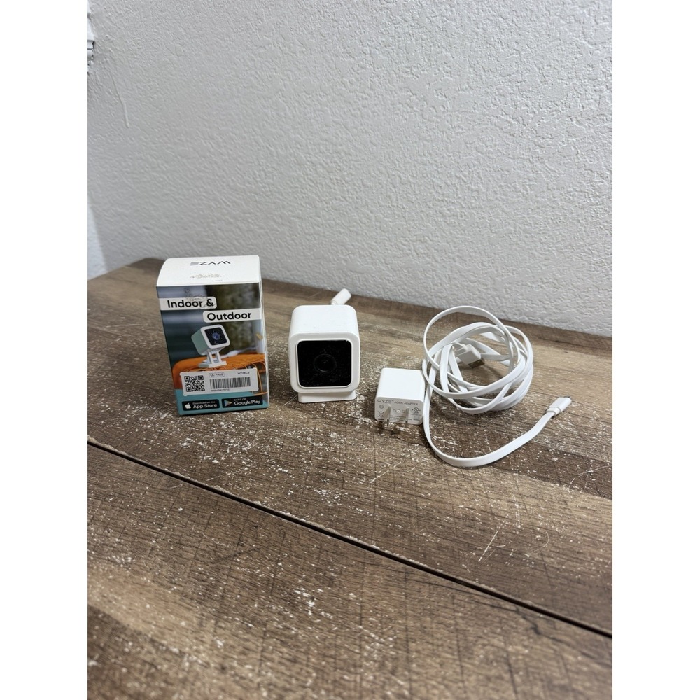WYZE Cam v3, 1080P HD WiFi Wired Indoor/Outdoor Home Security Camera - White